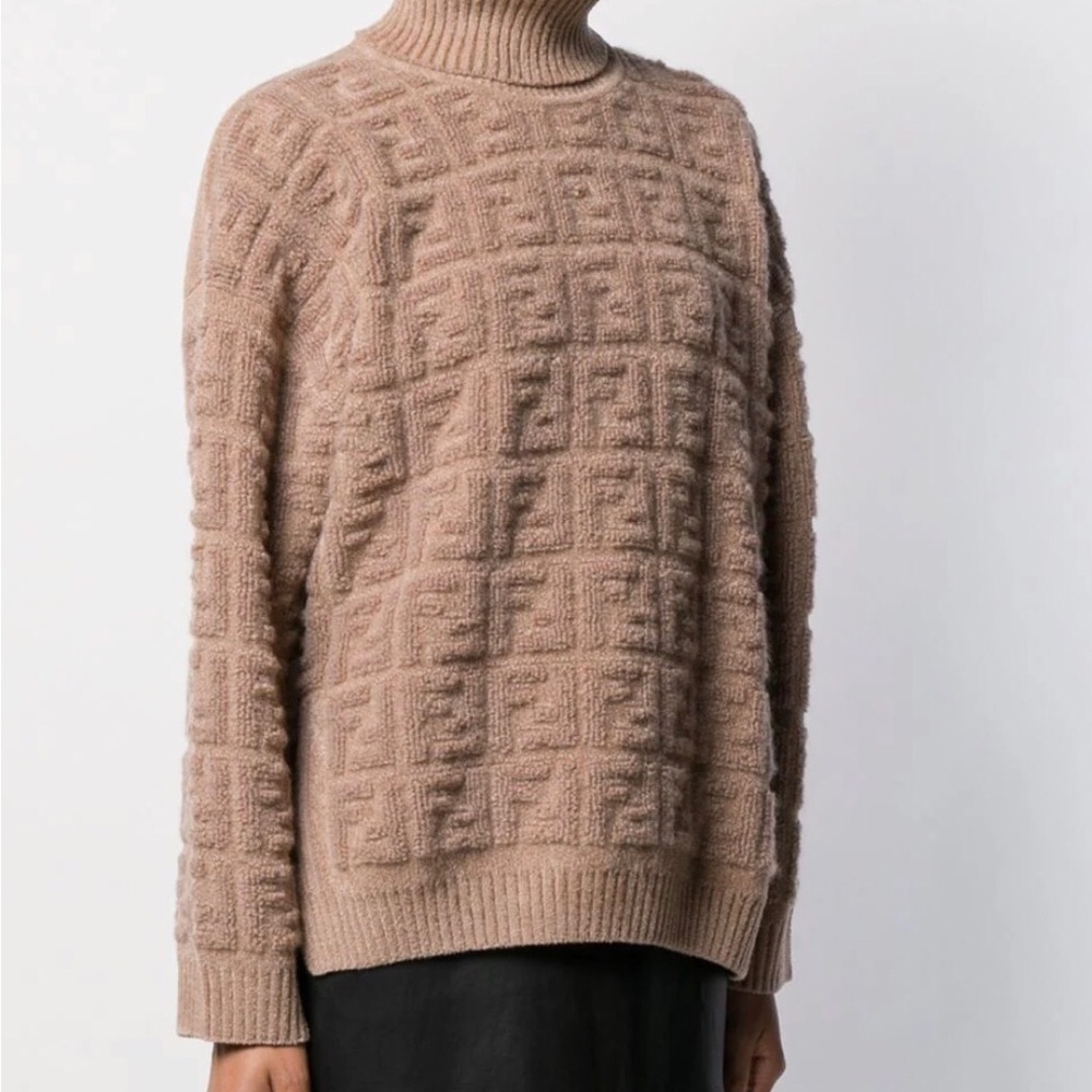 Fendi Ff Turtleneck Sweater